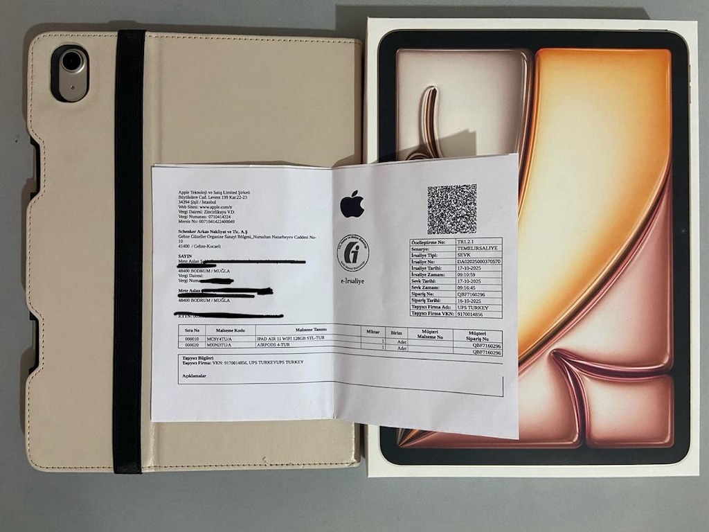 1.5 yıl garantili iPad Air M3 128 gb %100 Batarya Sıfırdan farksız - 10