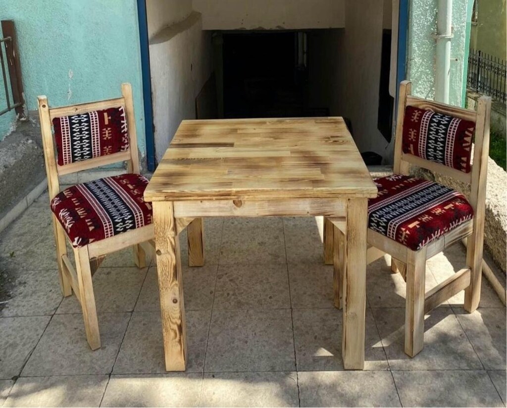 SANDALYELİ SEDİR TAKIMI İMALATTAN SIFIR. MASA:70-70.2 ADET SANDALYE. - 2