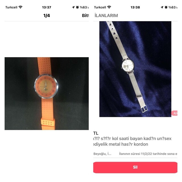 saat kol metal slikon lacoste marka sıfır aksesuar