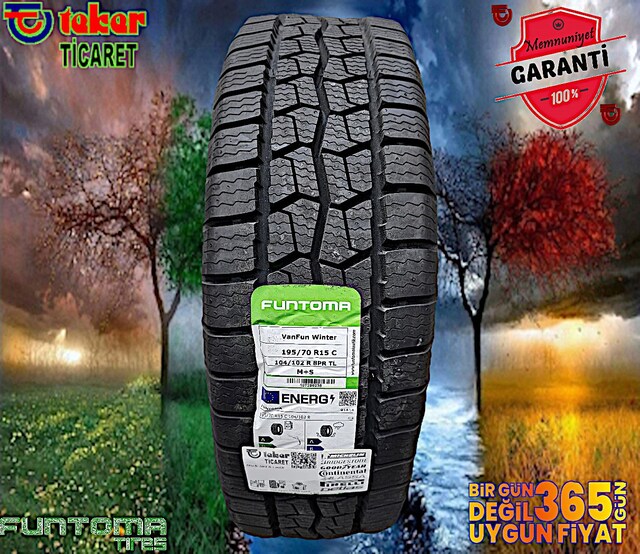 195 70 15 Funtoma Vanfun#kış & kar lastiği#4mevsim# Teker Ticaret
