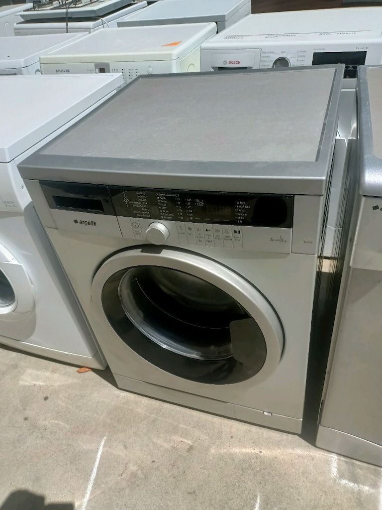 Arçelik 8 kg gri renk Tertemiz Sorunsuz Çamaşır Makinesi - 8