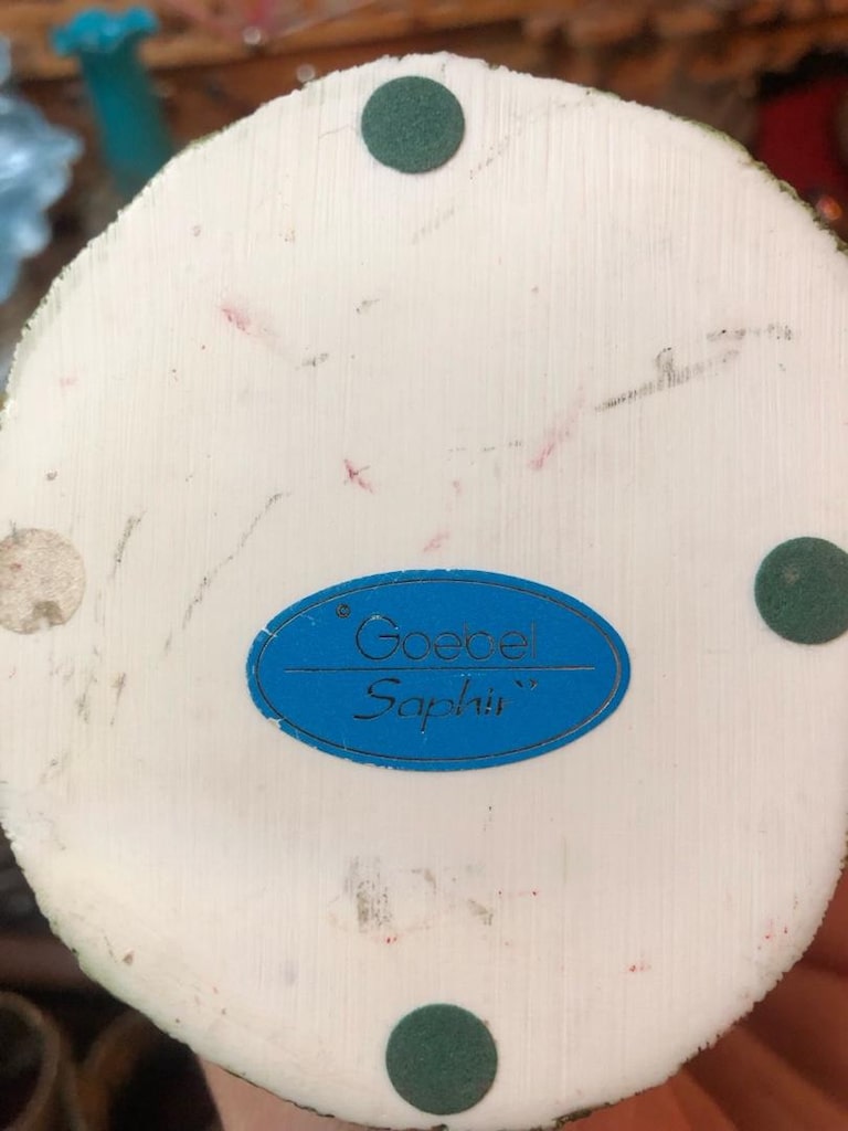 Goebel Saphir Damgalı El Boyama Boxer Köpek Heykeli Biblo - 3