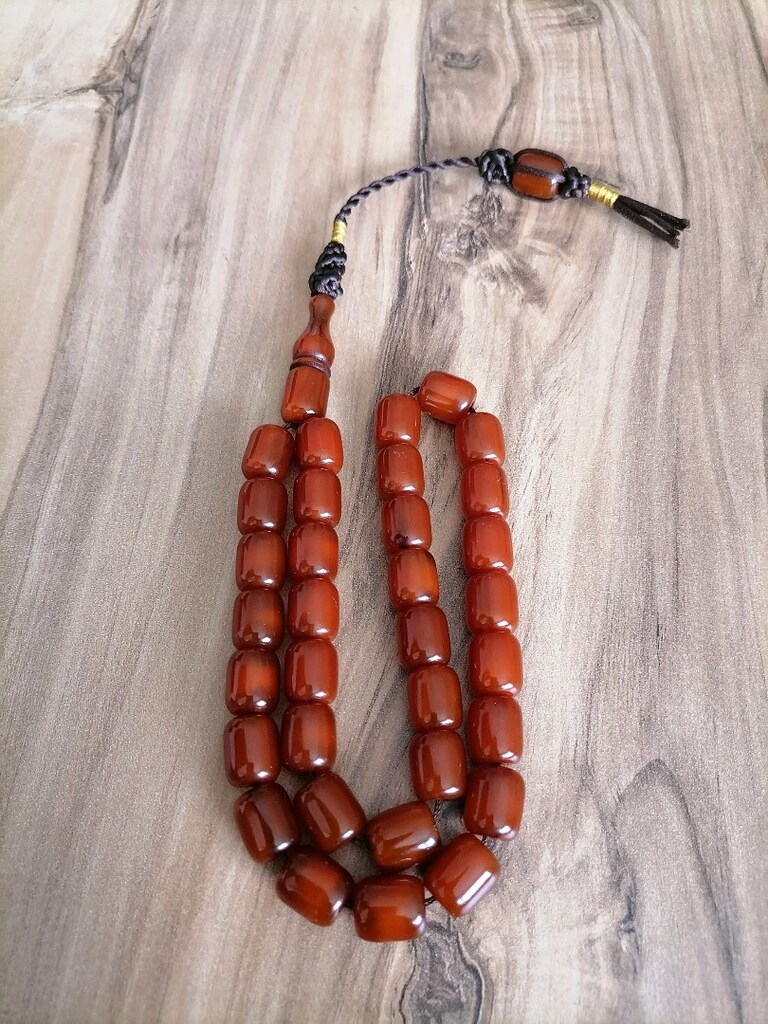 Sıkma Kehribar Tesbih - 2