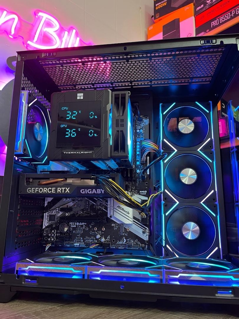 RYZEN 7 5700X // RTX 4060 // PREMİUM ULTRA GAMİNG AKVARYUM KASA - 3
