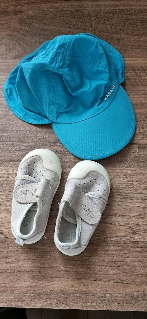 vicco ilk adım ayakkabısı ve decathlon uv şapka - 2