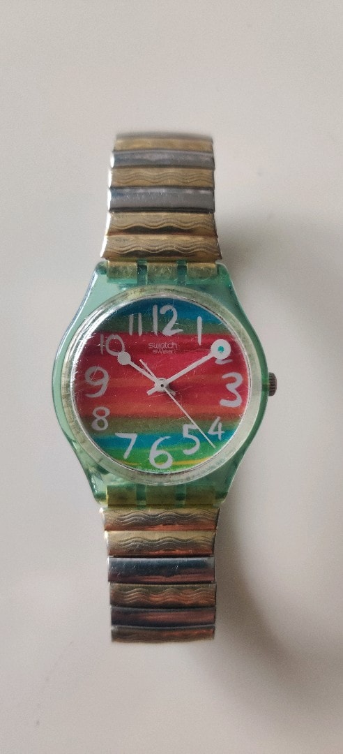 SWATCH COLOR THE SKY (GS124). Metal akordiyon kordonu var. - 3