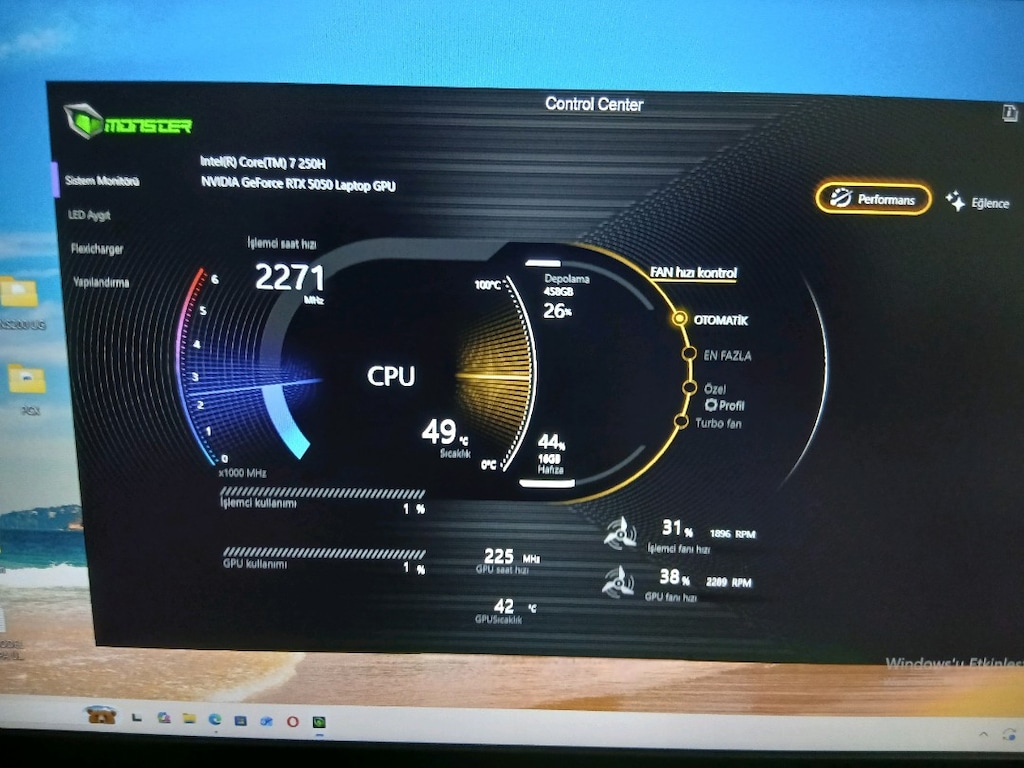 RTX 5050 8GB CORE 7 250H MONSTER LAPTOP V22.2 - 5