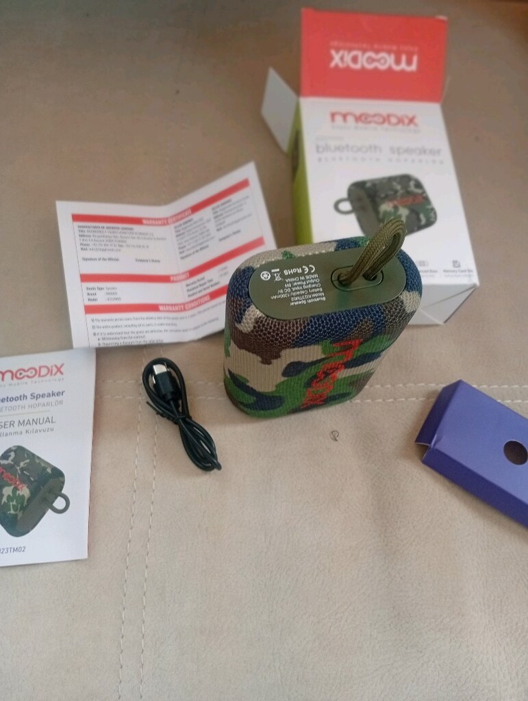 Bluetooth hoparlör ( Askeri kamuflaj desenli) - 7