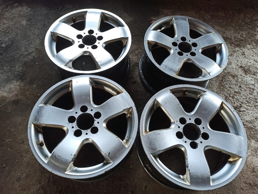 16 inç Mercedes w211 w210 w124 5x112 bijon aralığında Jant takımı - 9
