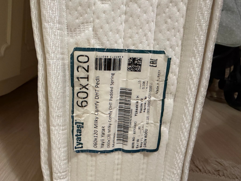 Yataş Milky Comfy DHT Yaylı Yatak 120x60 cm – Çok az kullanıldı - 2