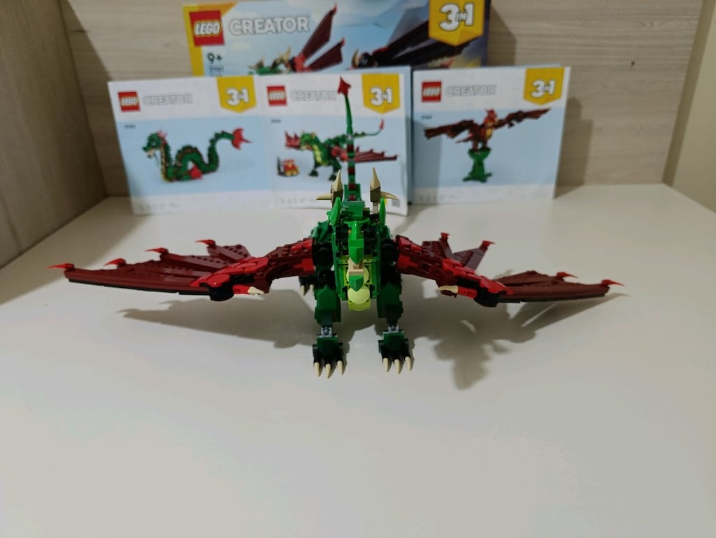 LEGO Creator 3in1 31161 - Dragon / Yeşil Ejderha (Kutulu ve Kılavuzlu) - 4
