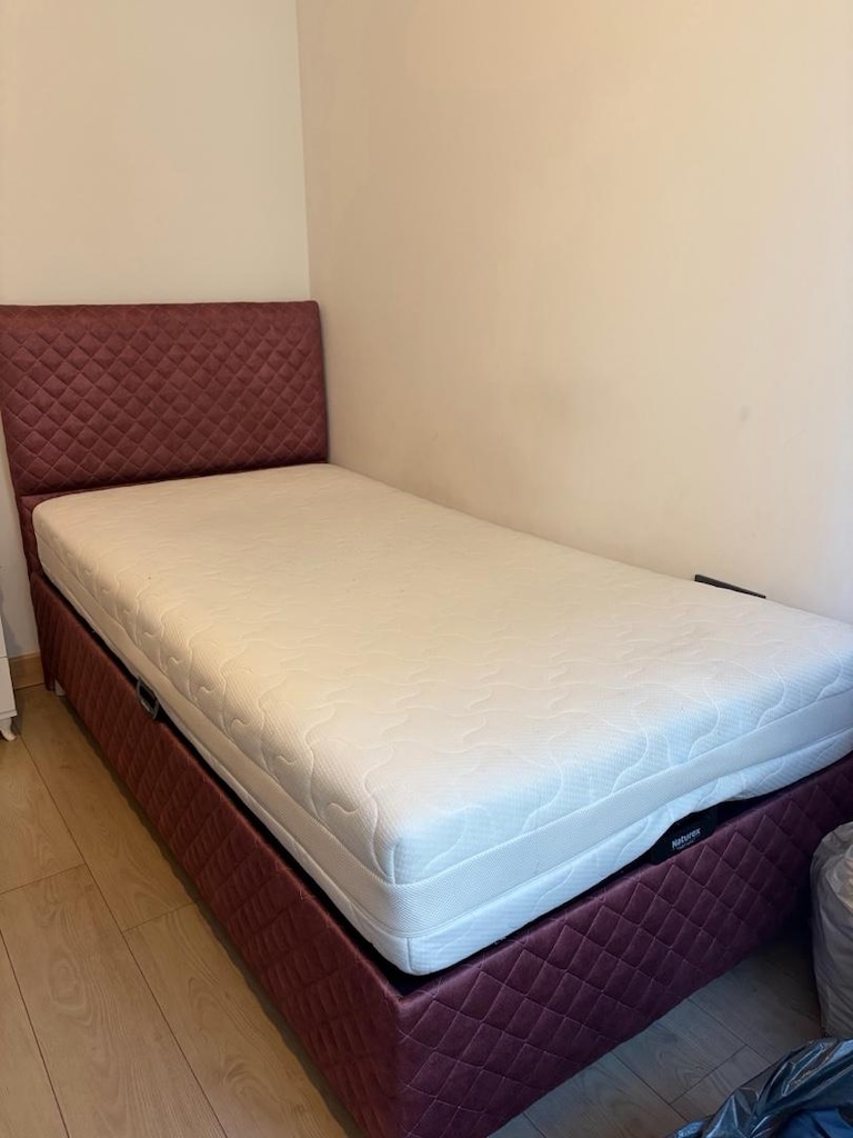 çok az kullanılmış tek kişilik yatak baza başlık - 4