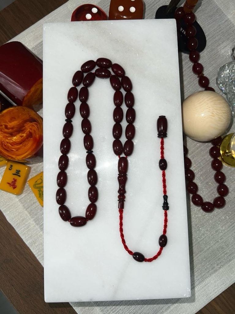 Sıkma Kehribar Tesbih - 3