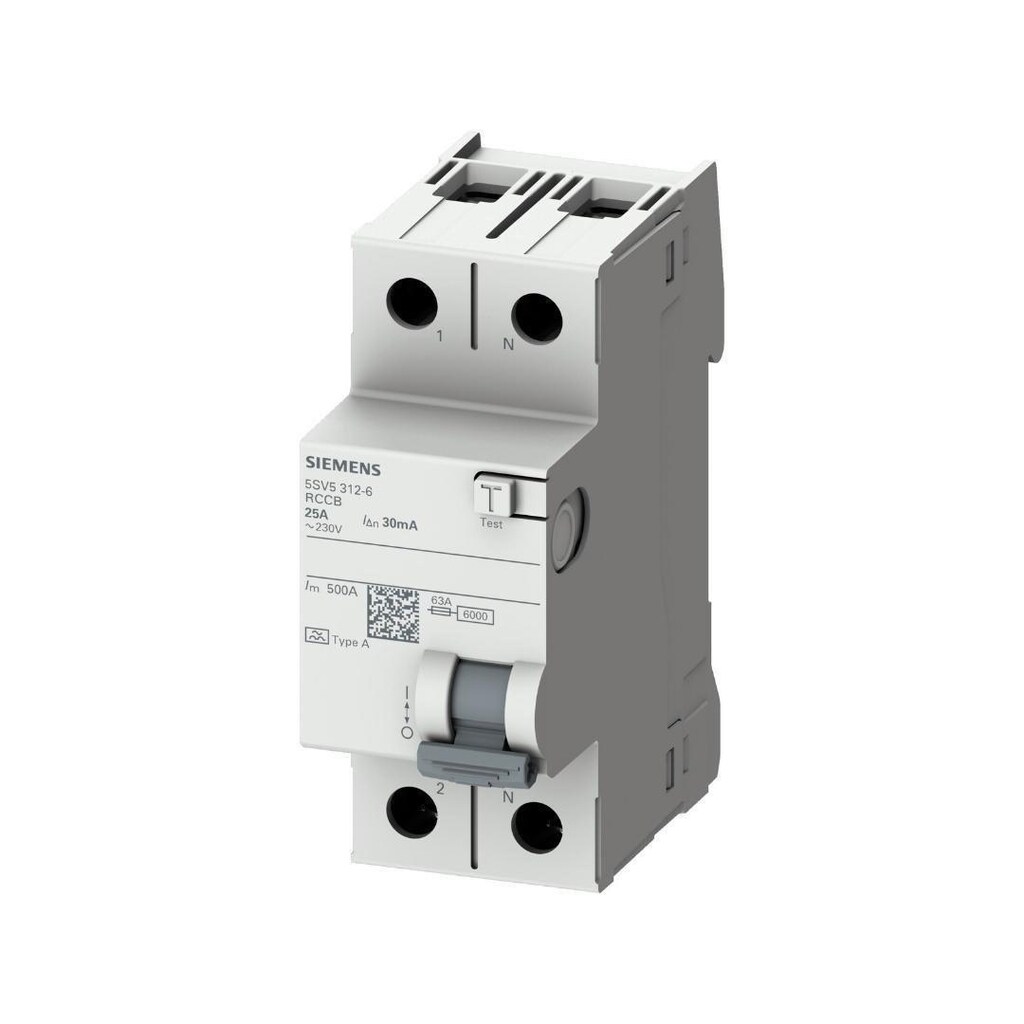 Siemens Monofaze Kaçak Akım Sigorta 25A 30ma (SIFIR 5 ADET) - 2