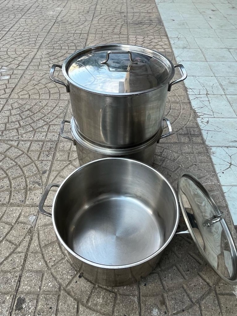 SİLİNDİRİK TENCERE 28x18 METROCHEF MARKA PASLANMAZ TENCERE - 2