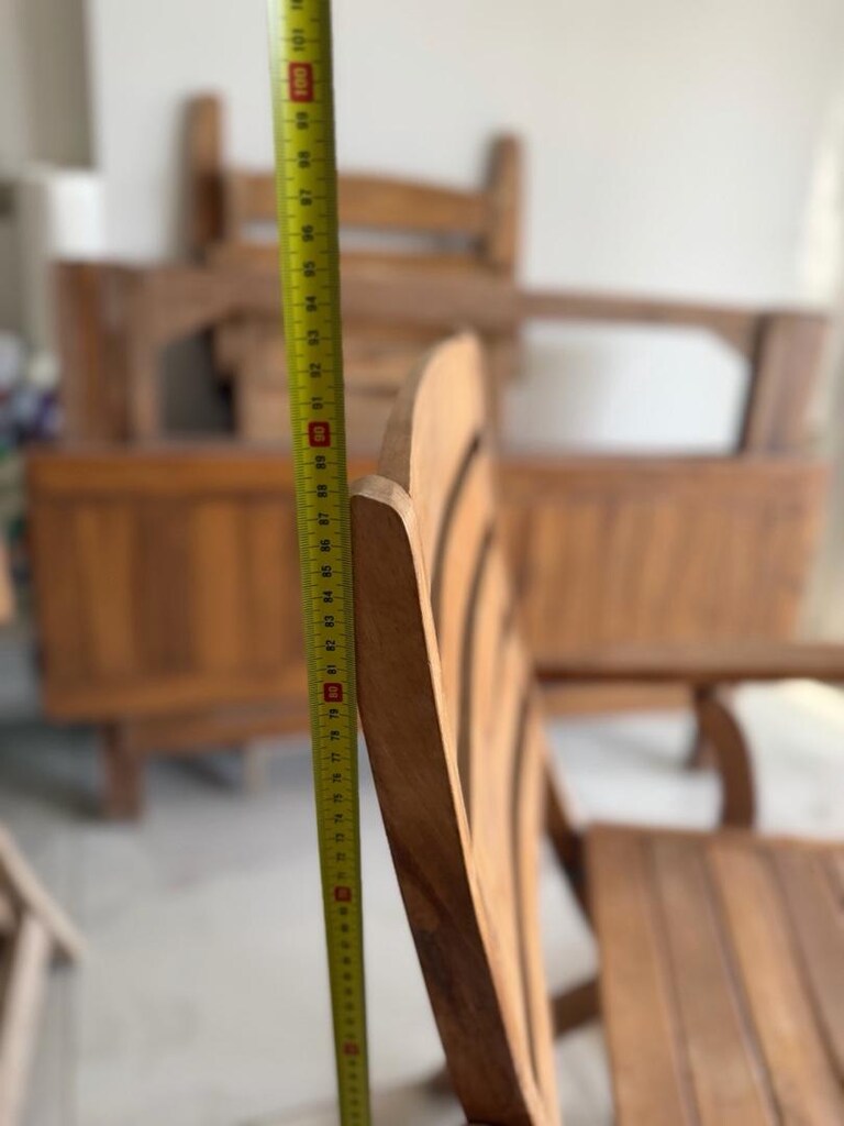 ahşap katlanır masa ve sandalye - 7