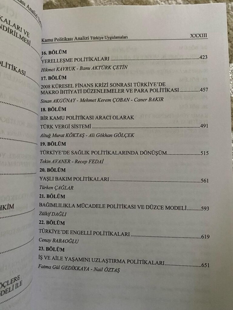 Kamu Politikası Analizi / Cenay Babaoğlu - Elvettin Akman - 5