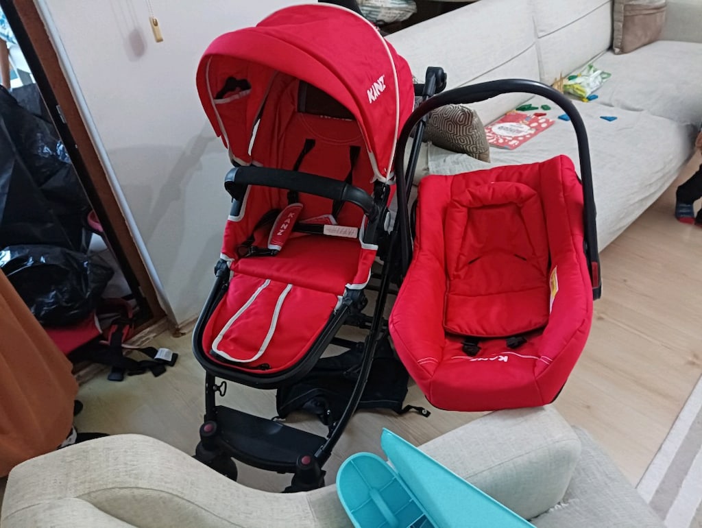 kanz marka bebek arabası çok temiz kullanılmış pusetiyle beraber - 5