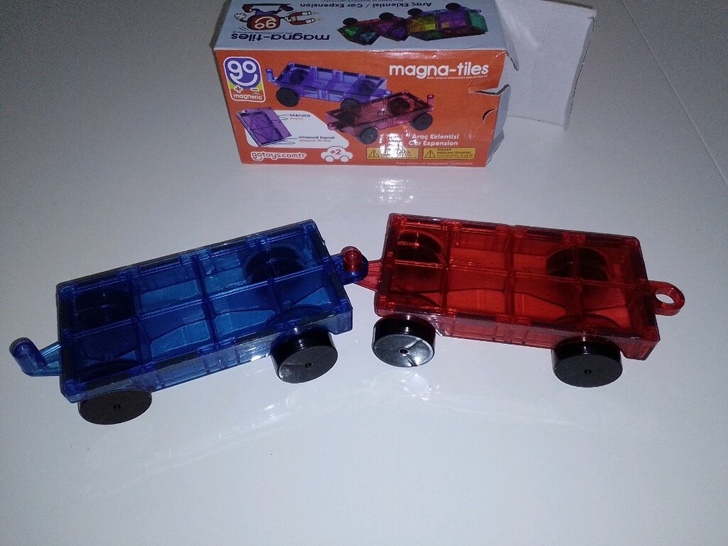 Orijinal Magna -tiles manyetik oyun blokları ve araba eklentisi - 10
