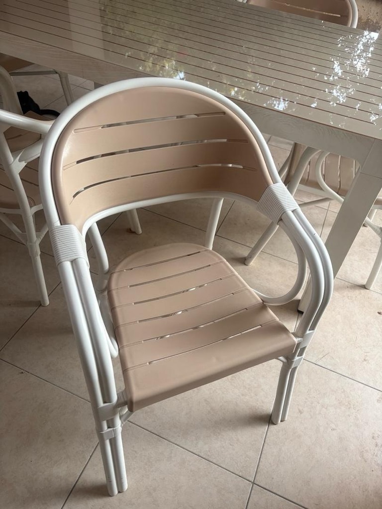 Bahçe Mobilyası Novussi Bamboo Beyaz - 4