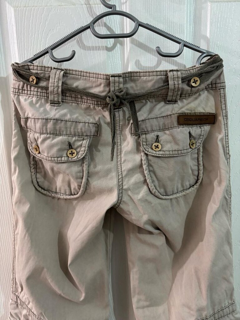 Dsquared2 Vintage Kadın Kargo Pantolon S Beden - 6
