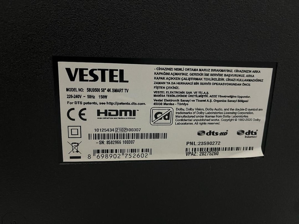 Vestel 58inç 4k smart TV - 4