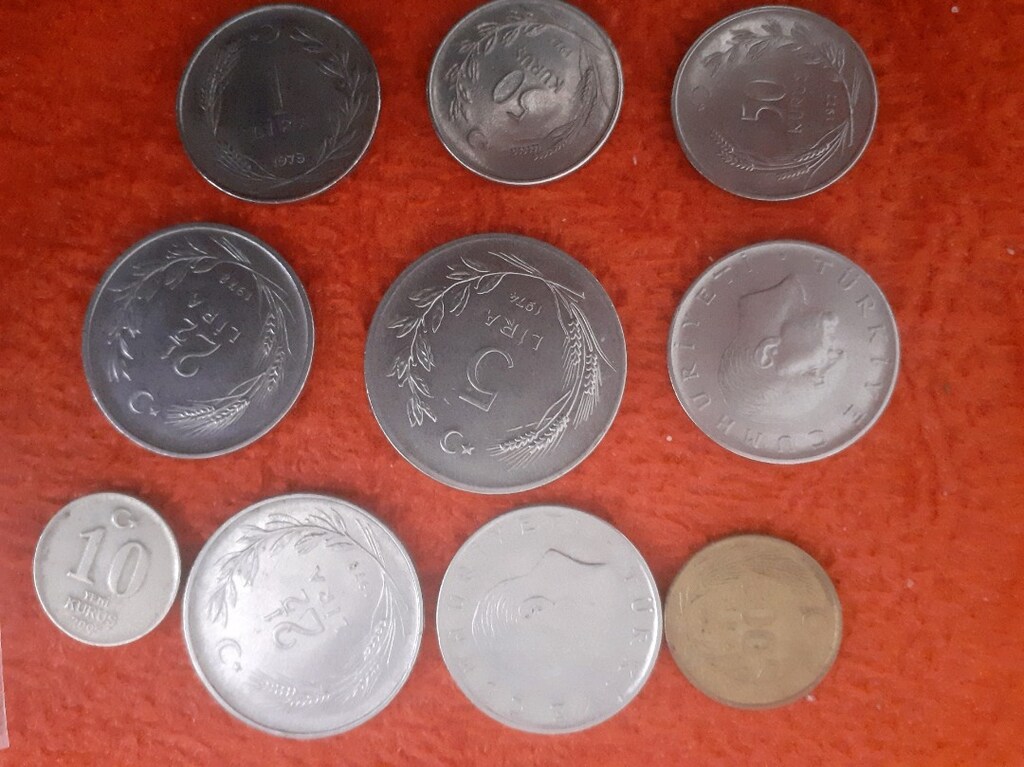 10 adet eski Türk parasi - 3