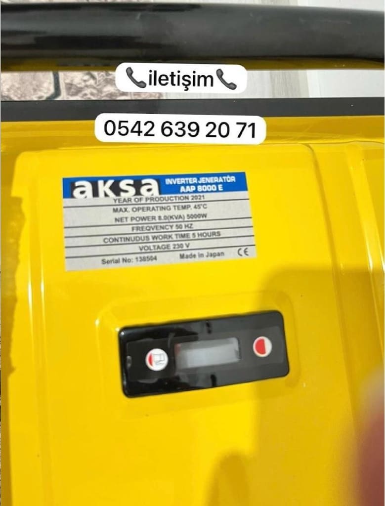 SIFIR 8KW AKSA JENERATÖR - 5