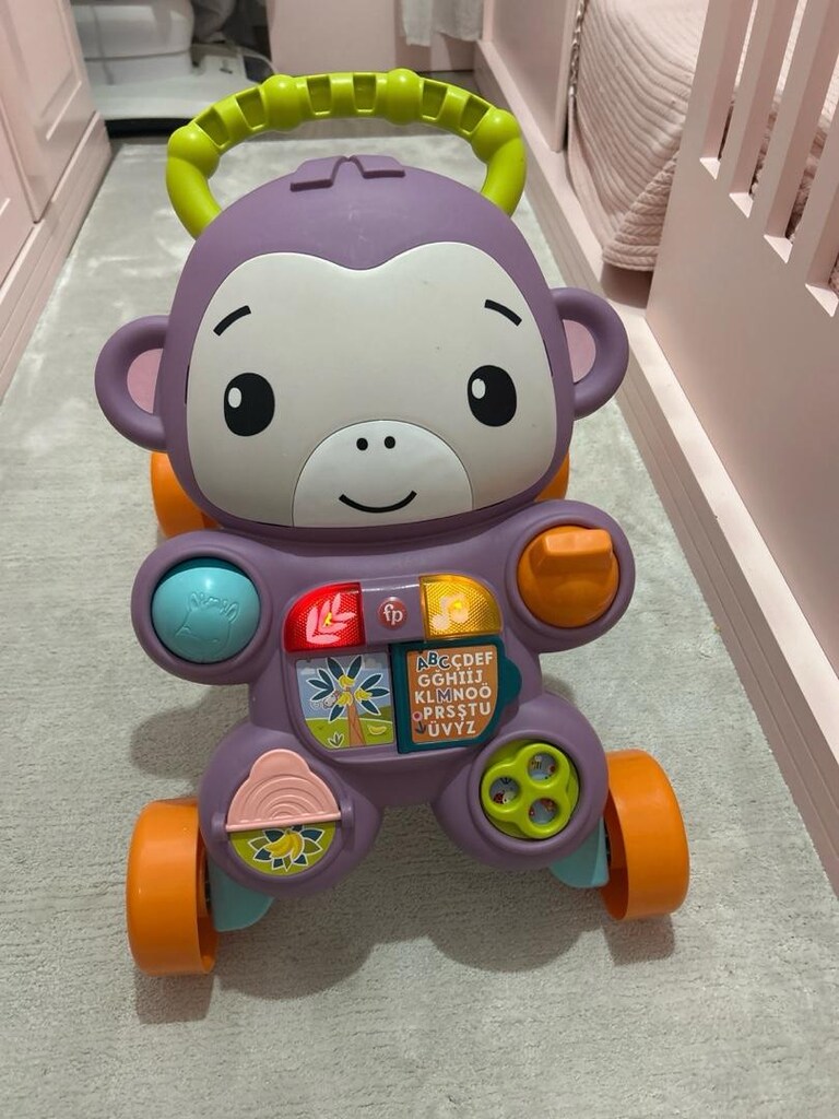 fisher-price benimle öğren mor maymun yürüteç - 2