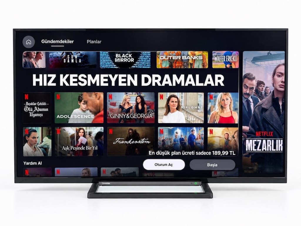 TOSHİBA 55 İNÇ 140 EKRAN 4K ANDROİD SMART TV ADRES TESLİM GARANTİLİ - 3