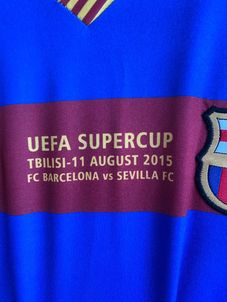 Barcelona 2015 UEFA Süper Kupa Messi Forması (XXL) - 5