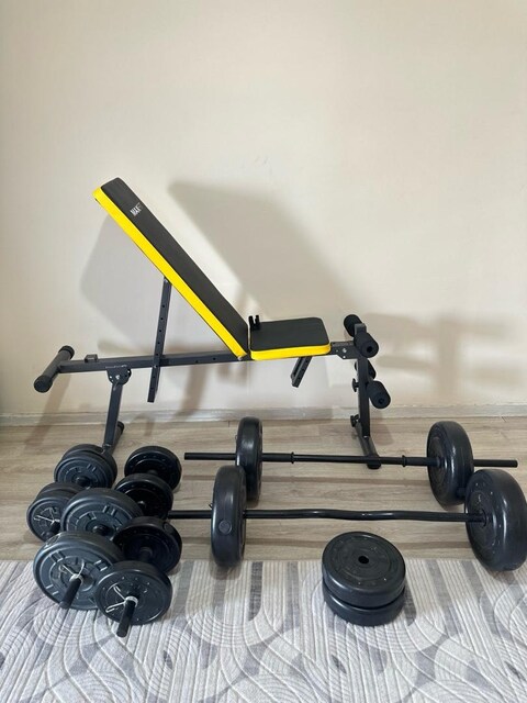 0 Gibi Ağırlıklar ve bench sehpası