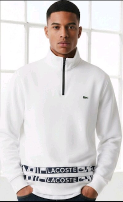 #Lacoste Yarım Fermuarlı Sweatshirt