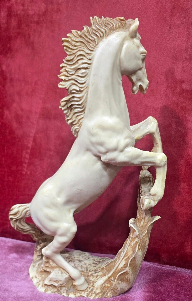 italyan vintage şaha kalkmış at biblo ( dekoratif ) - 4