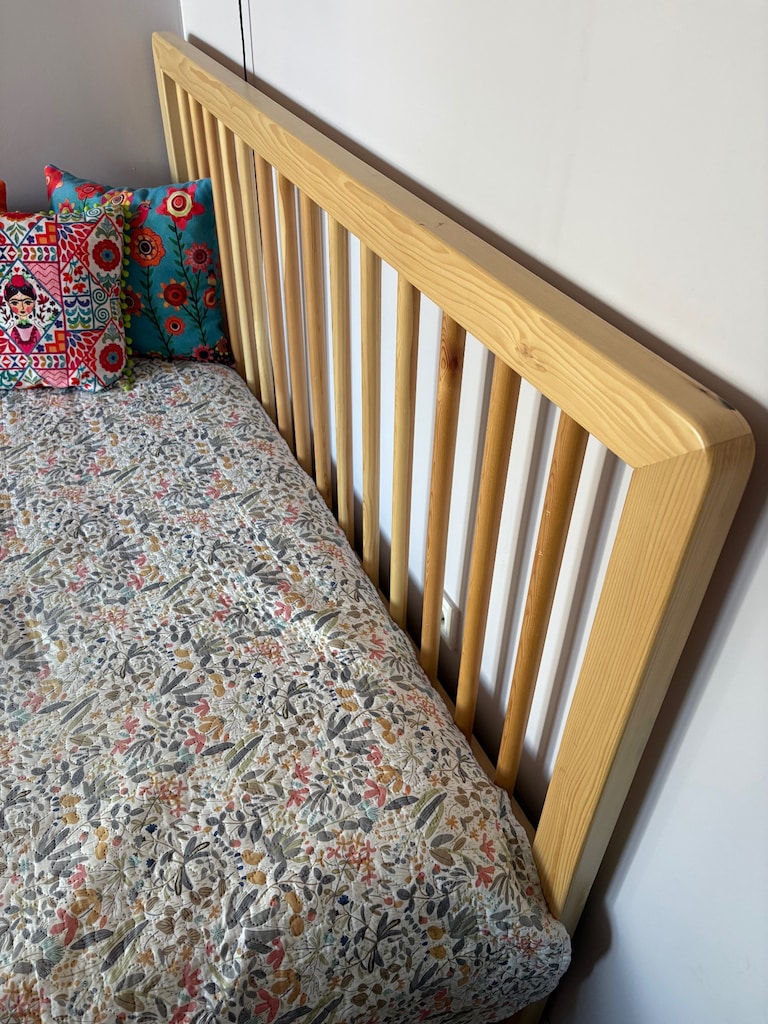 Ikea model el yapımı çift kişilik yatak - 2