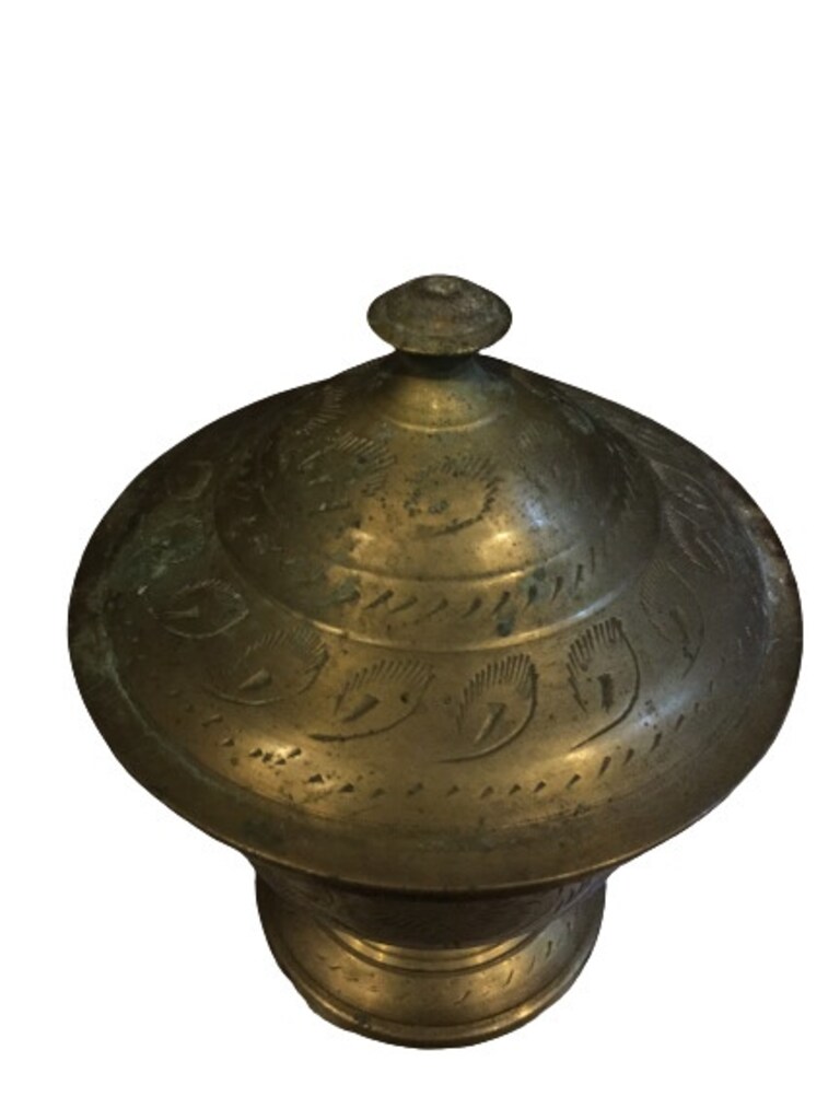 İşlemeli pirinç şekerlik - 3