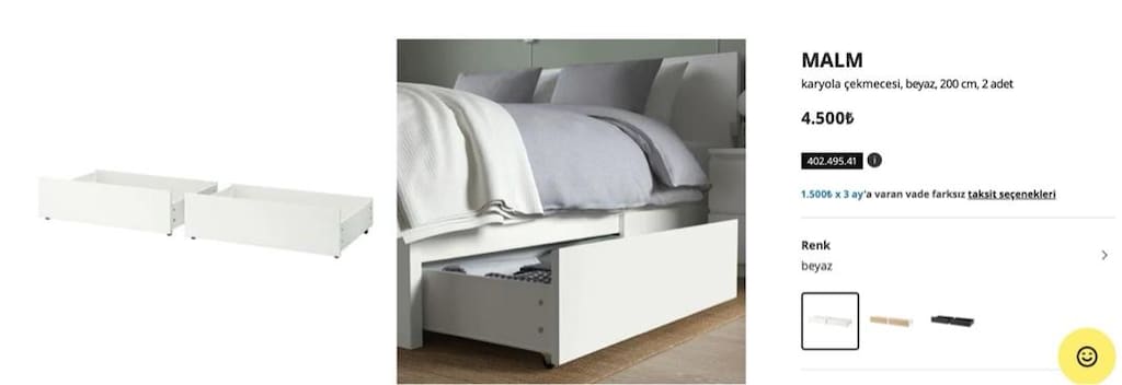 IKEA MALM/LURÖY Karyola+Baza - 7