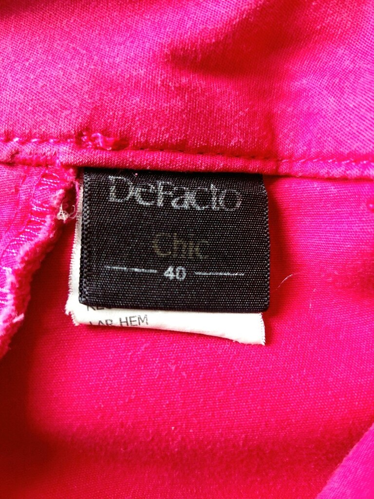 Defacto Chıc fuşya renk ofis-iş pantolon - 9