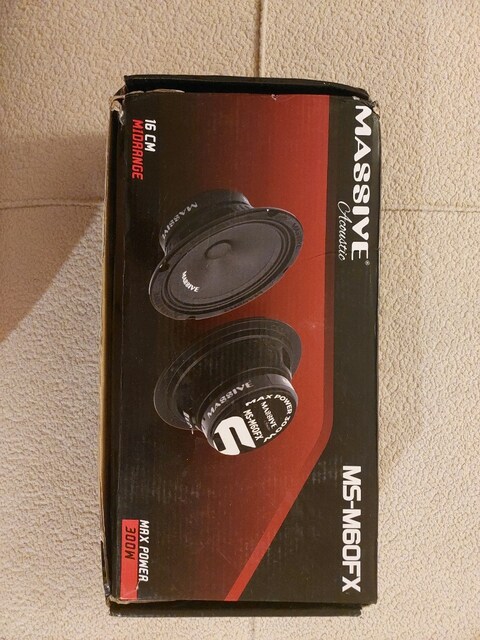 Massive Acoustic MS-M60FX 16 cm Midrange Hoparlör Takımı (Çift) – Kutu