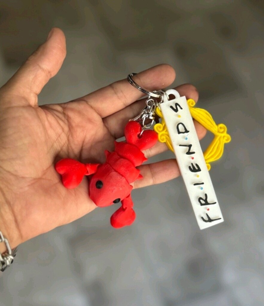 Friends Dizisi Monica Kapı Çerçevesi ve Logo Temalı Anahtarlık - 3