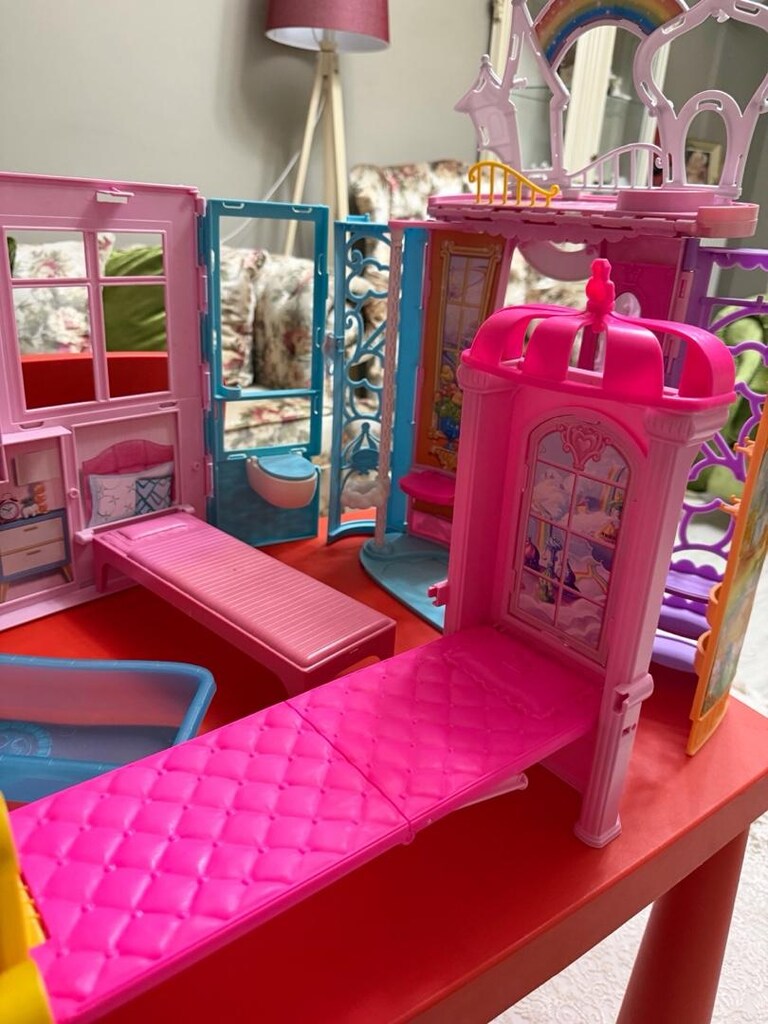 2 adet barbi evi ve 8 adet barbi set - 4