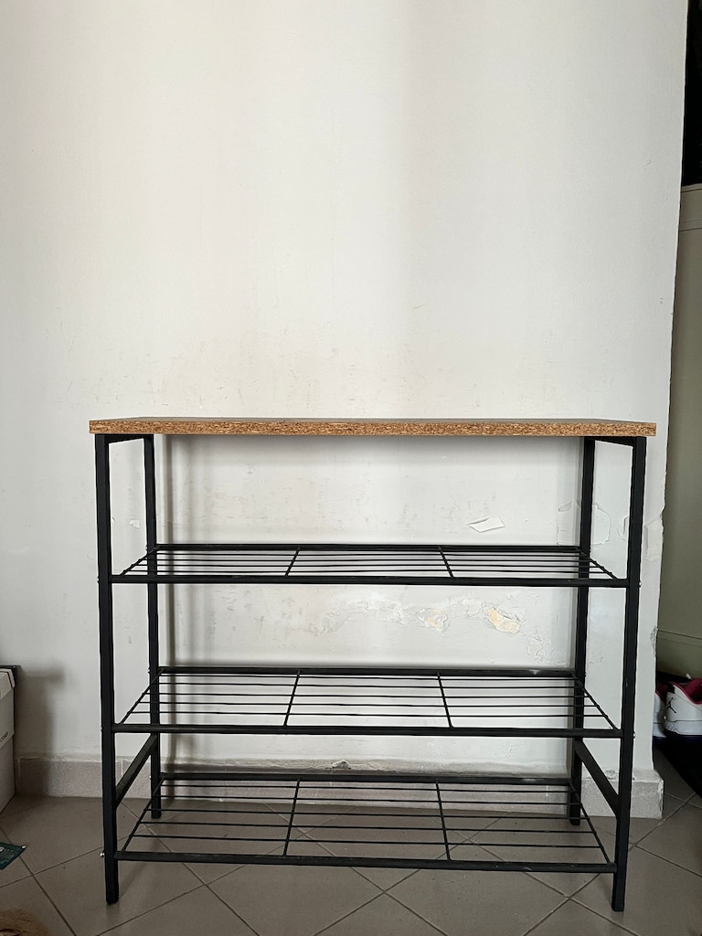 Endüstriyel Tarz Ahşap / Metal Çok Amaçlı Raf & Dresuar