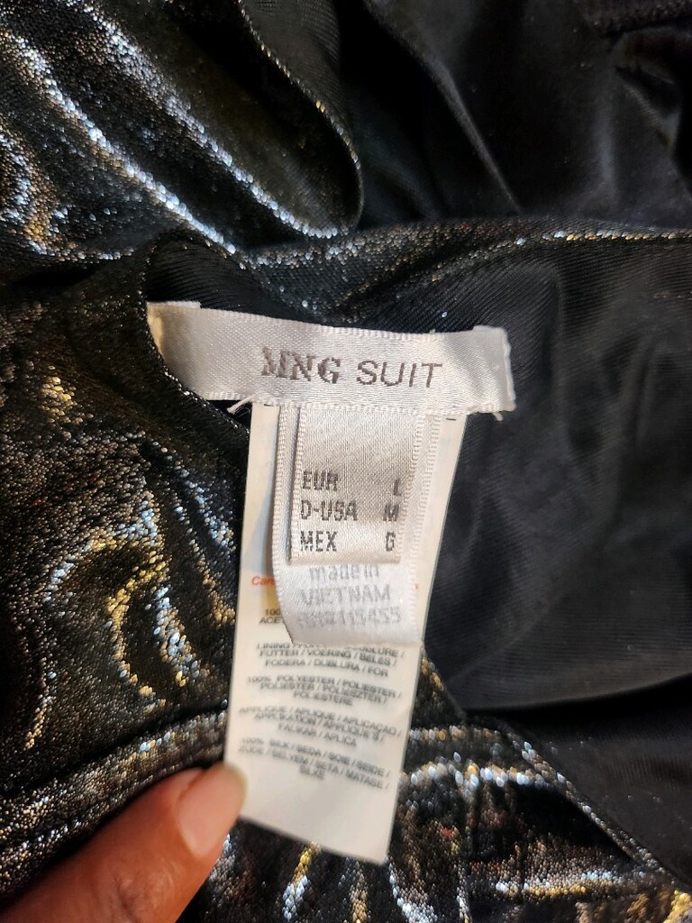 MANGO Siyah Metalik V Yaka Bluz - 11