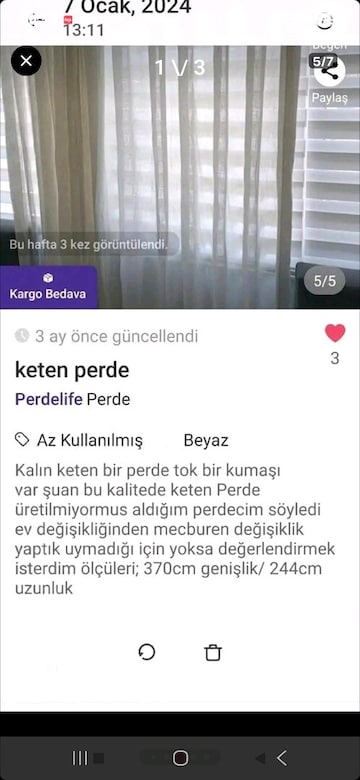 perde keten çeşme pazarlık olur - 4