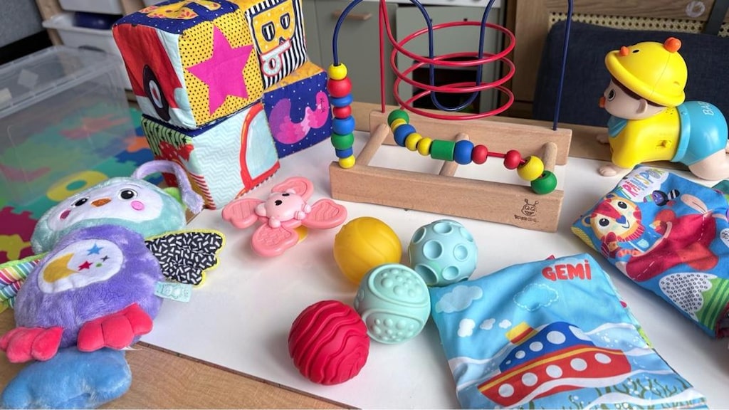Toplu Bebek Oyuncak Seti – Bez Kitap, Aktivite Küpü ve Boncuk Labirent - 5