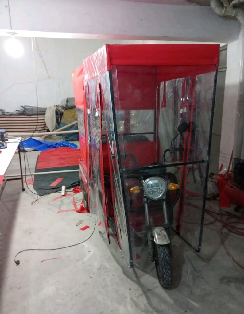 Elektrikli motor şeffaf branda kaplama - 9