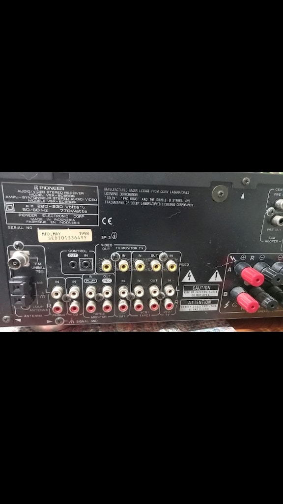 PİONEER VSX-806RDS STEREO RECEİVER AMPLIFIER - 8