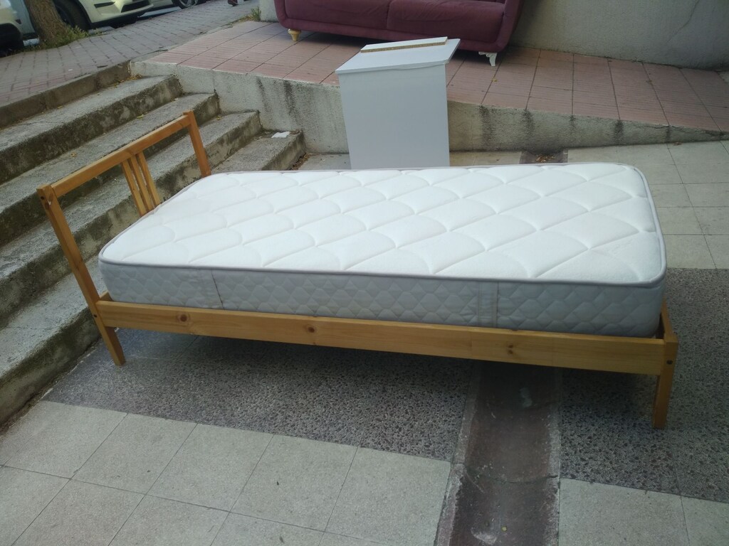 IKEA 90x190 KARYOLA + YATAŞ KALİTELİ YATAK (TAKIM - SIFIR AYARINDA) - 3