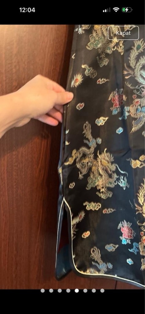Çin geleneksel cheongsam elbise - 5
