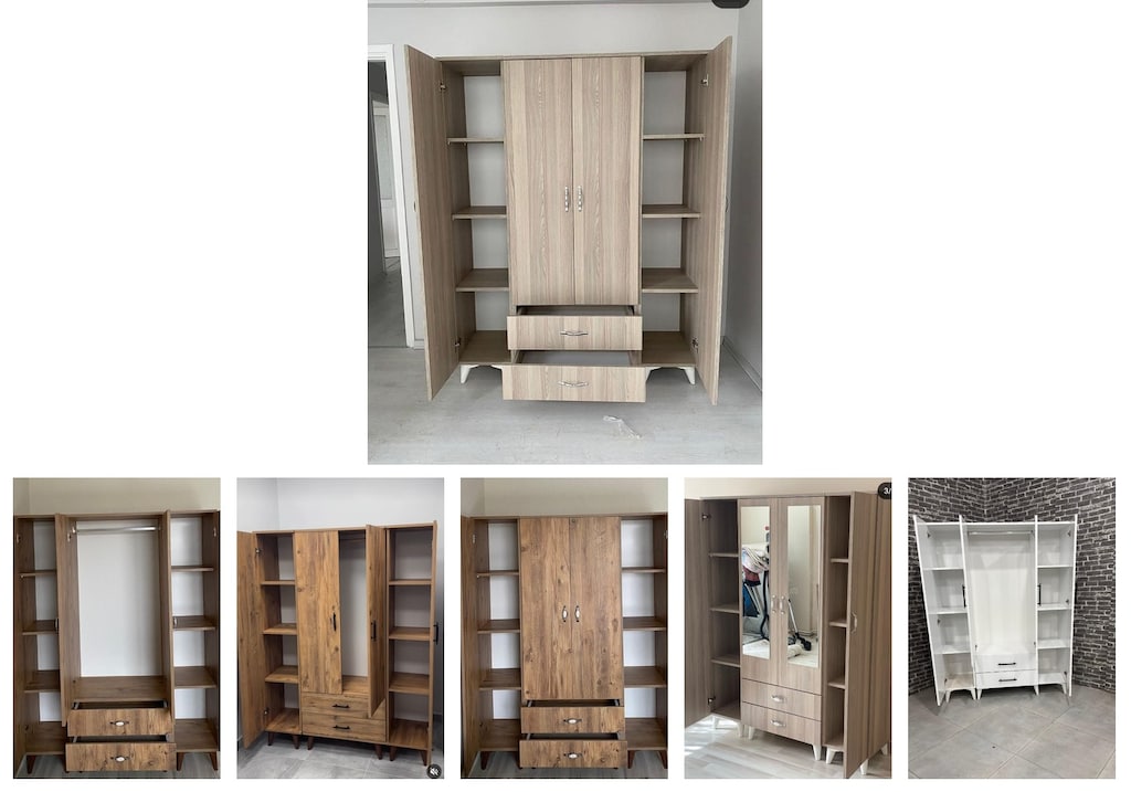 4 kapaklı elbise dolabı anxwzmvzsb - 6